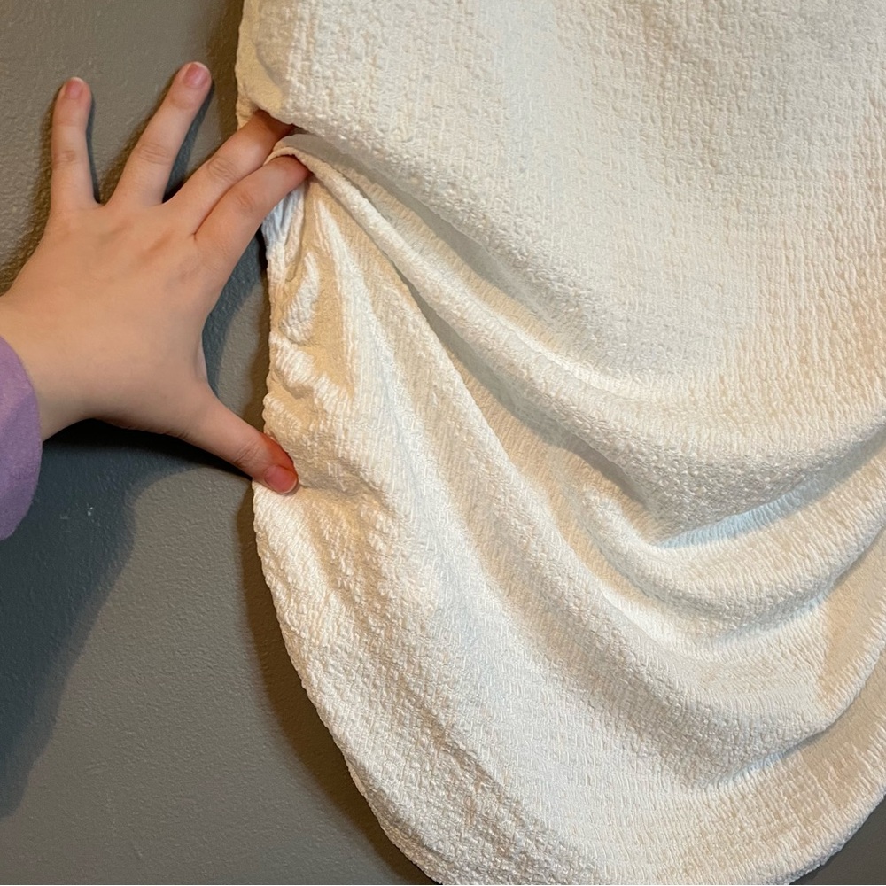 NWT Calvin Klein Sz XL White Suit Sleeveless Mock-neck Textured Blouse Top R $59 - Picture 5 of 10